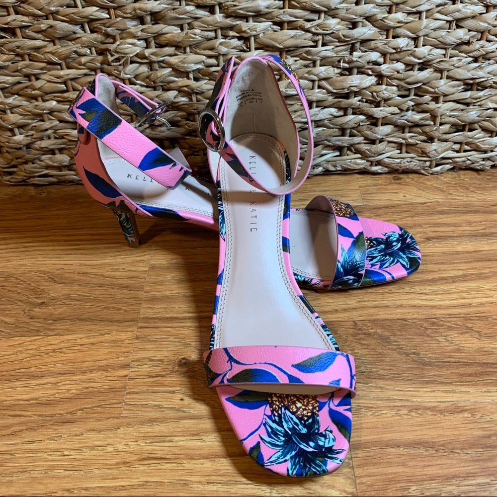 Kelly & Katie Tropical Heel with Ankle Strap